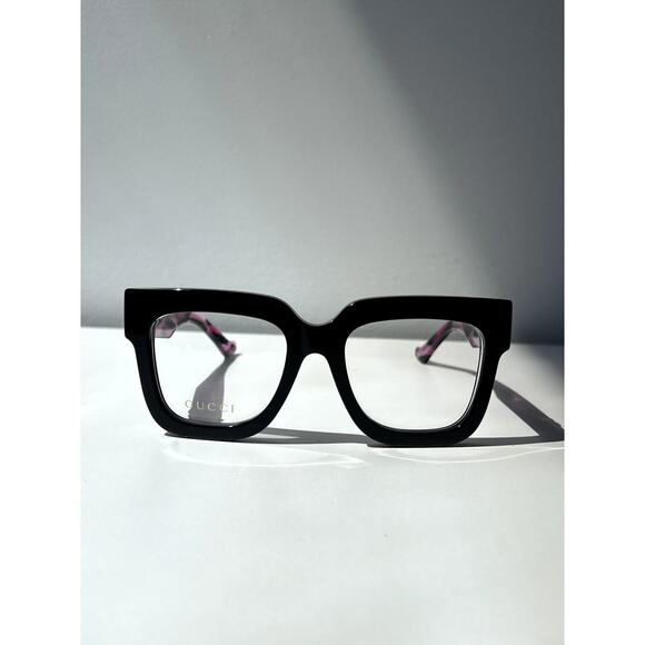 NEW Gucci GG1549O Black Pink Glitter Eyeglasses Frames - Picture 6 of 9